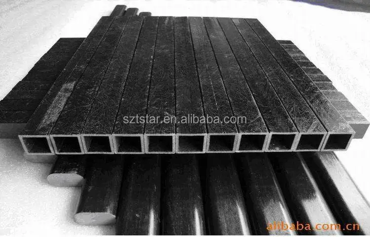 Высокая прочность FRP полиуретан производство площадь стекловолокно труб / стекло волокна трубы квадратного сечения