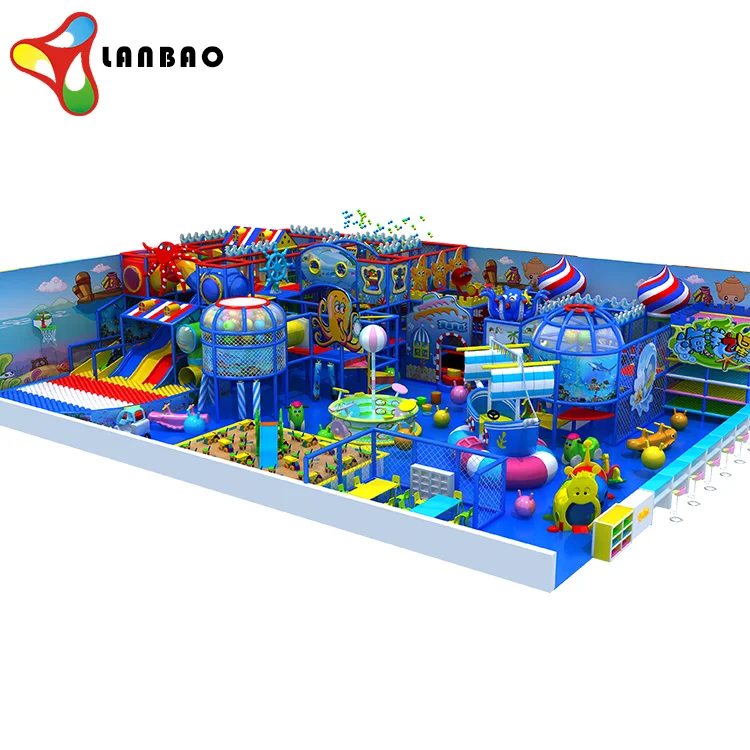 Fun kids games Indoor Playground Equipment Roller Slide Playground Ocean Naughty Kids