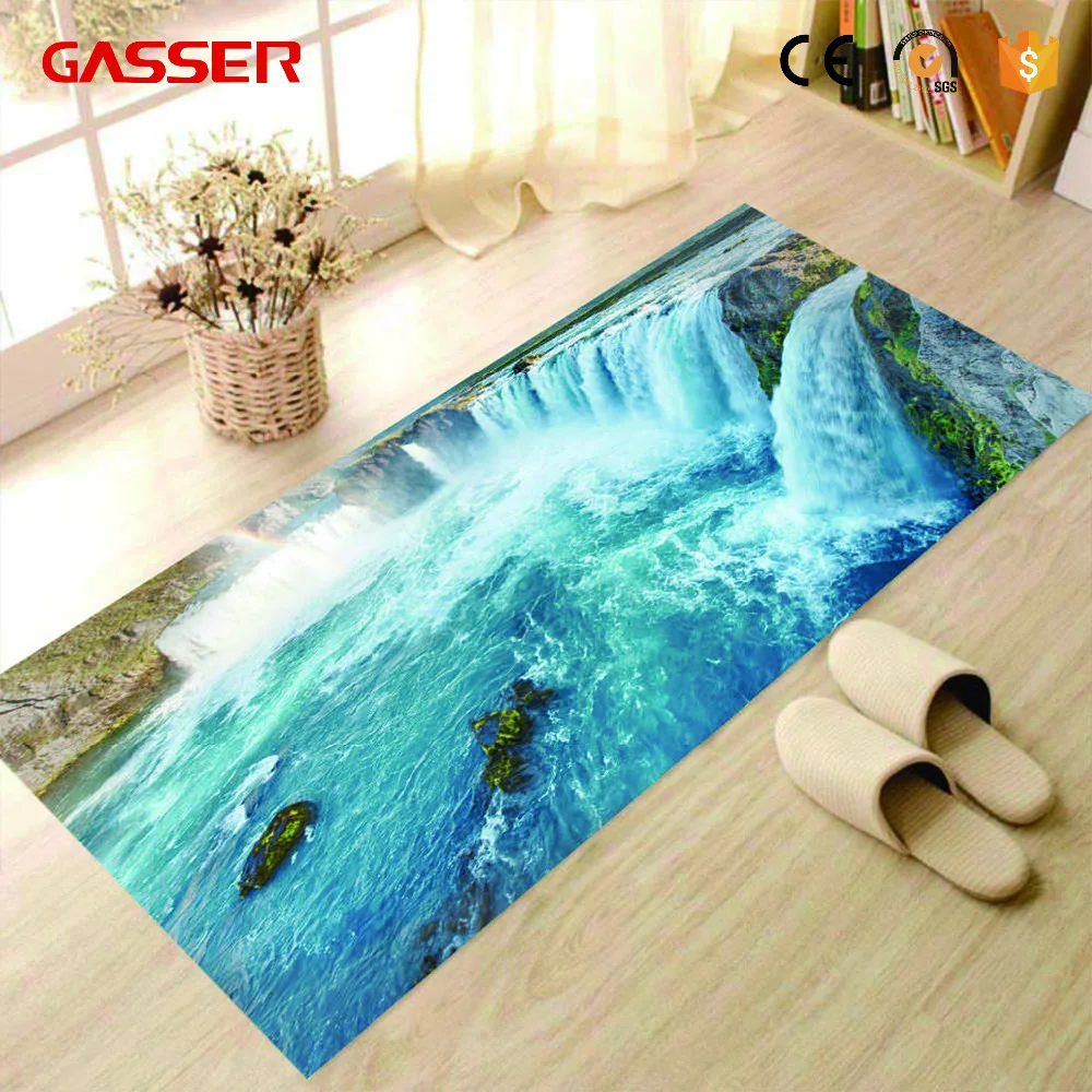 Decal Bathroom Tile Decorative 3D Floor Sticker Anti-slip Removable Custom Vinyl Waterproof Digital Printing Promotional Gifts