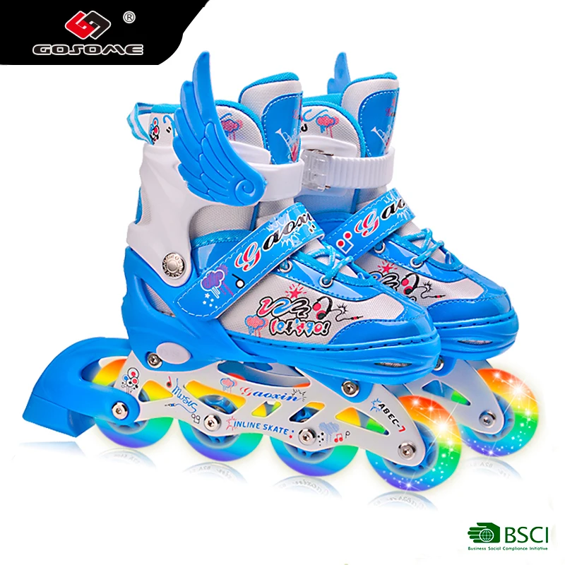 GX-1508 inline skates pink color skating shoes fairytale style inline skate with wings