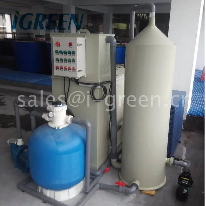 Complete aquaculture system from fish egg hatchery to big fish harvest