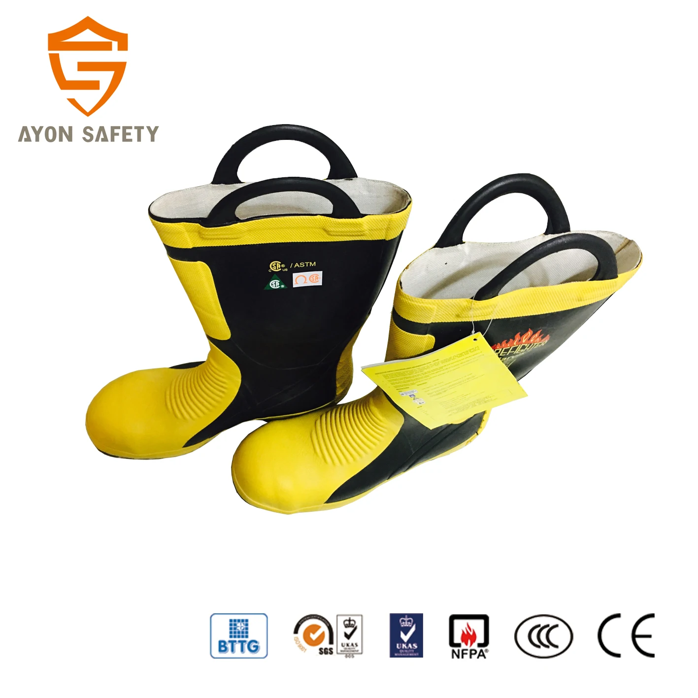 Harvik CE approved firefighting boots- Ayonsafety