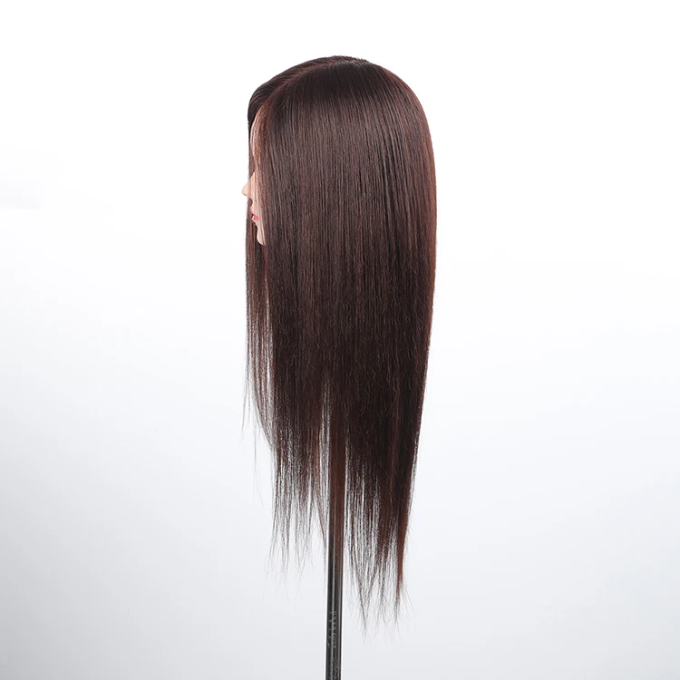 
popular teaching mannequin head animal hair and synthetic hair mixture 