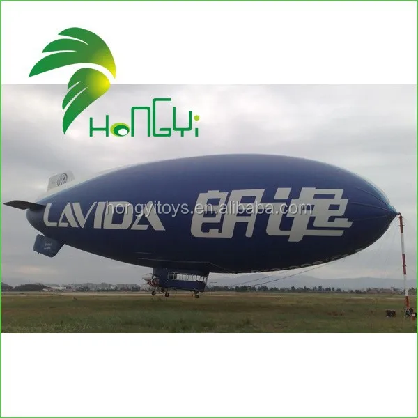 6 Meters Long Advertising Inflatable  Airship Custom Inflatable Zeppelin Blimp For Sale