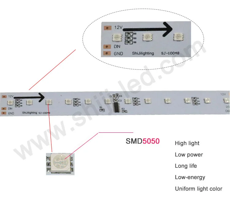 Waterproof ip67 addressable 12V milky white cover rgb pixel led tube for building facade