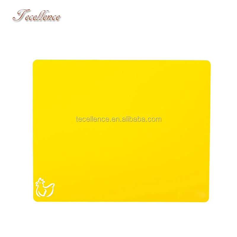 4-Piece Colour Coded Flexible Cutting Boards Set, Food Grade Plastic Kitchen Cutting Board Mats