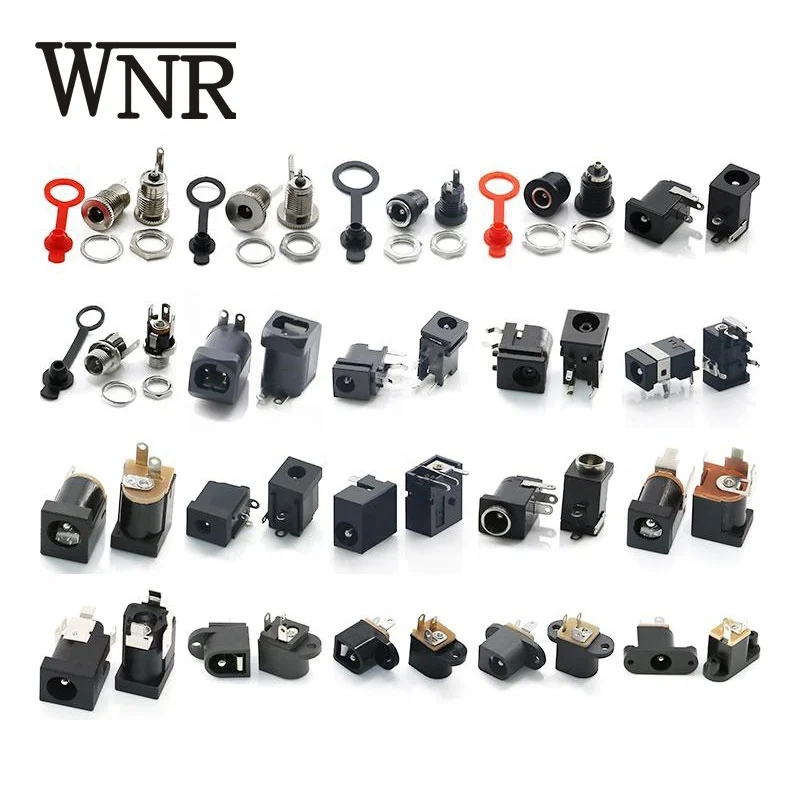 WNRE 10A full copper 2.1 x 5.5mm 2.5mm DC-099 2 pin waterproof DC Power Jack