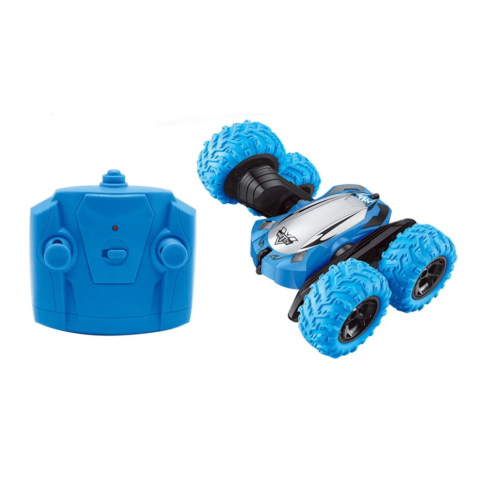 
2.4Ghz cool light skid-proof tires 360 rolling double side stunt car toy 