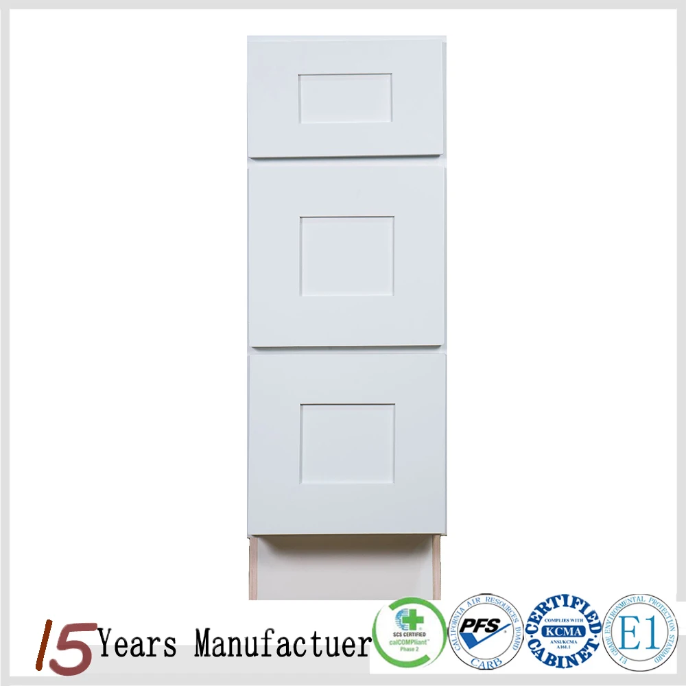 
Ready Made Modular White Shaker Kitchen Cabinet With Shelf 