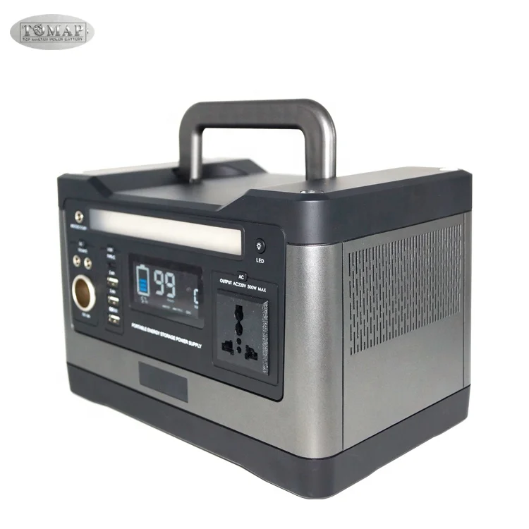 CE FC Rohs Approve Solar Generator 500W 50Ah Lithium Battery Portable Emergency Mobile Power Supply For Outdoors