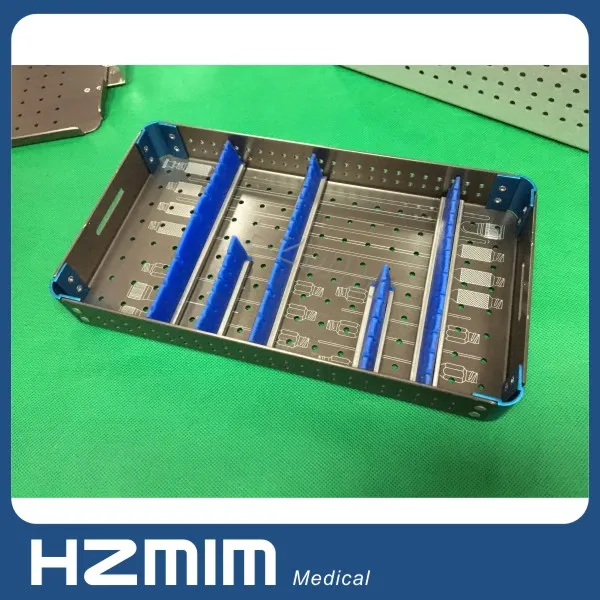 Surgical stainless steel sterilization case, Autoclave sterilization tray , sterilization box