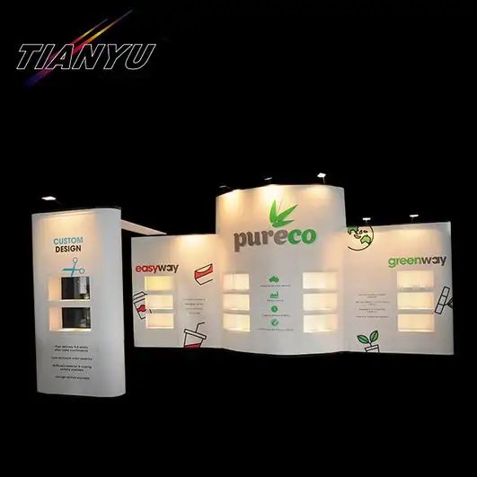 newly Innovative booth exhibit display pop up stand banner display
