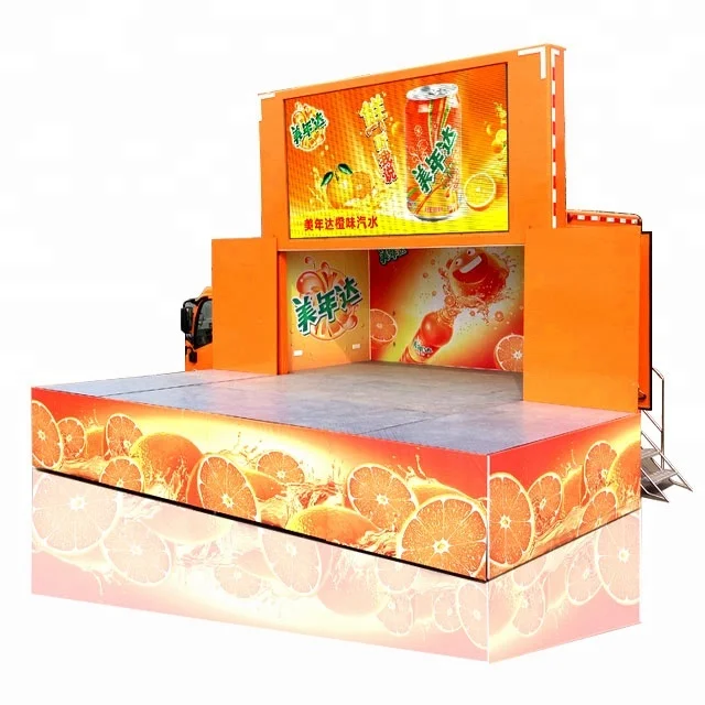 Outdoor movable LED show truck LED show van