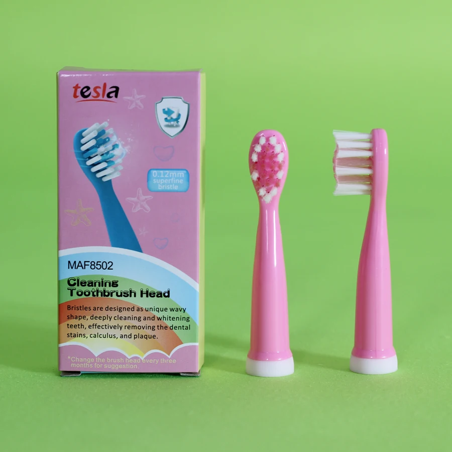 ABS Food Grade Material Soft Bristle Wholesale Musical Cartoon Sonic Kids Electrical Replacement Toothbrush Heads For Children