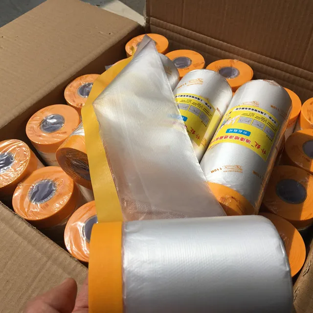 Indoor Use Hot Sale Pre-Taped Masking Film
