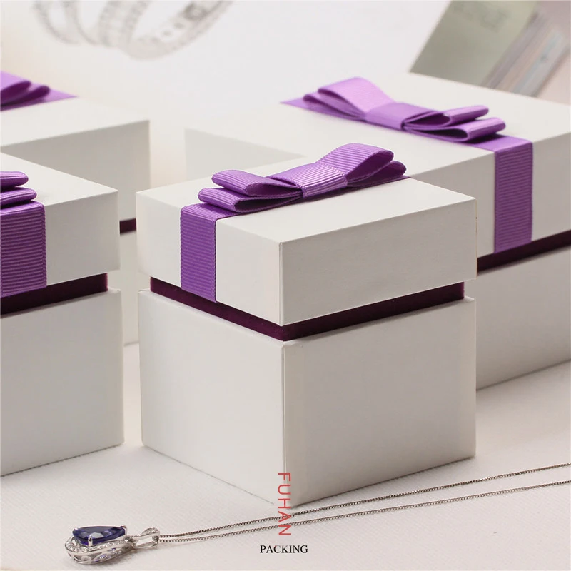 Пользовательские логотипом роскошные свадебные кольца шкатулка