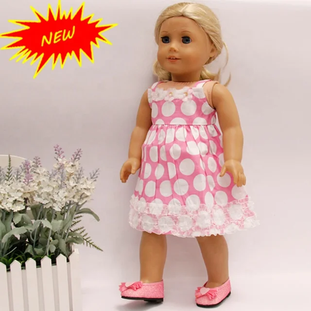 
pink doll clothing 18 inch american girl doll dress 