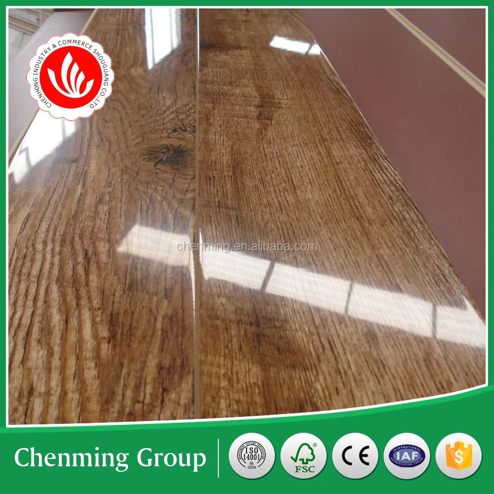High density fiberboard 8mm 12mm wooden laminate flooring