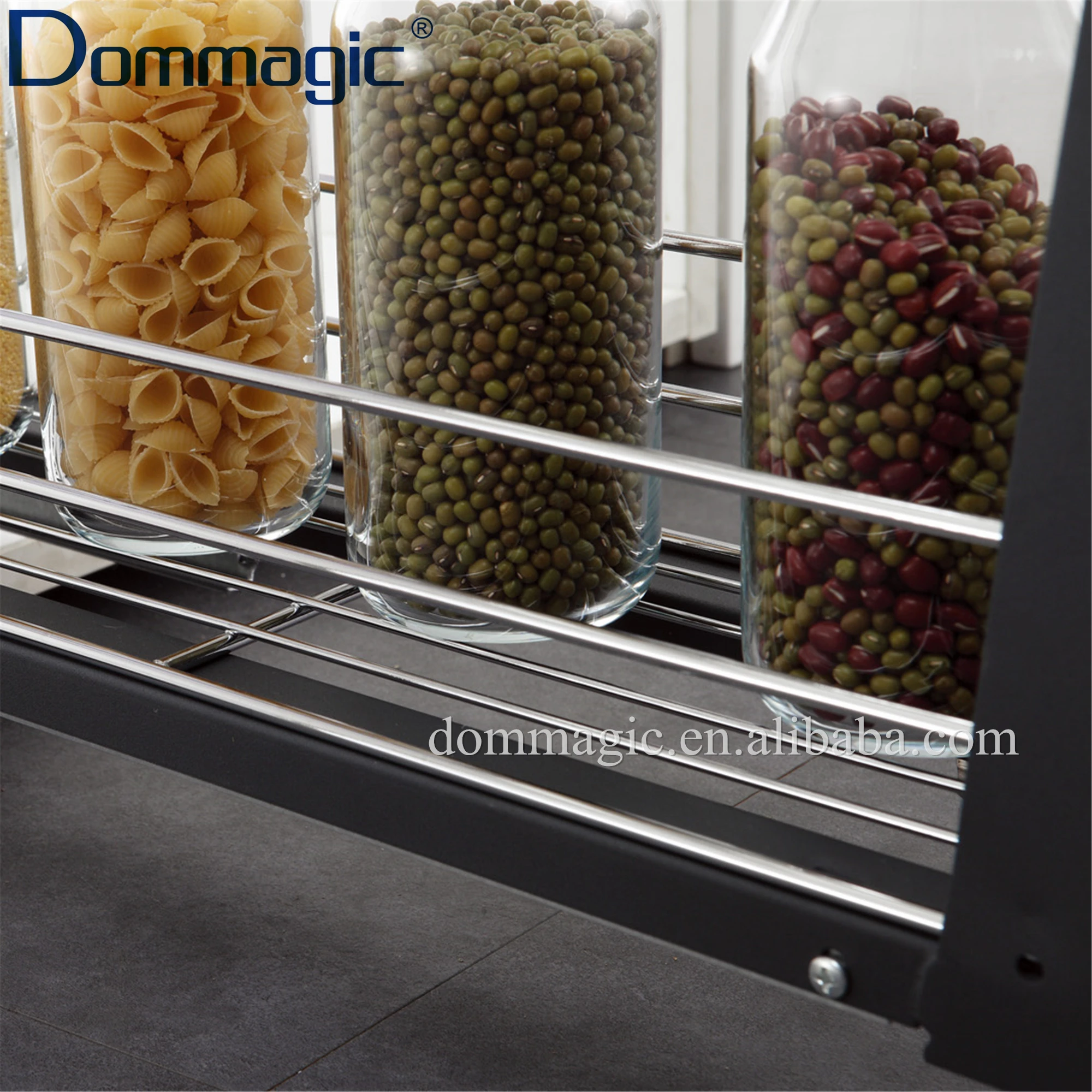 Dommagic Kitchen Cabinet Drawer Baskets Pull Out Basket Kitchen Basket