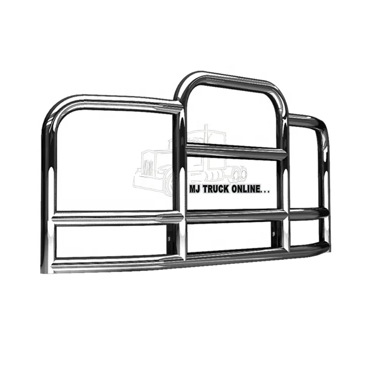 
Affordable Big Truck Bumper Grill Guard Bull Bar Front Bumper Deer Guard for Peterbilt 386 American Truck Aftermarket Parts 