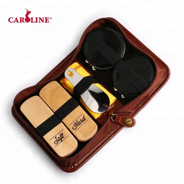 Wholesale travel accessories shoe cleaning kit shoe cleaner