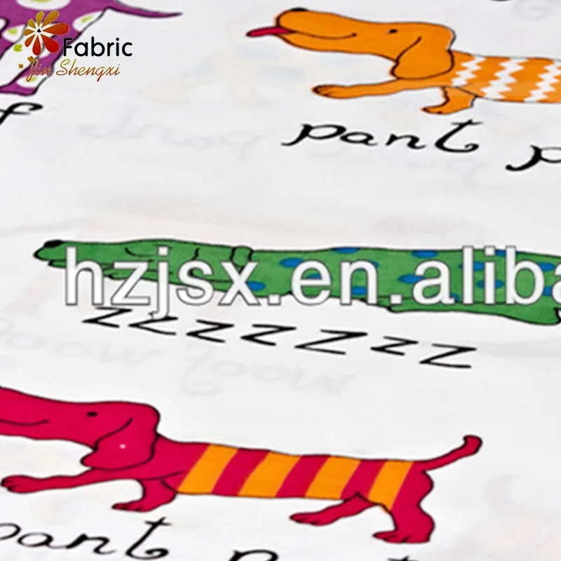 Производство Китай постельные принадлежности собаки хлопчатобумажной ткани печати