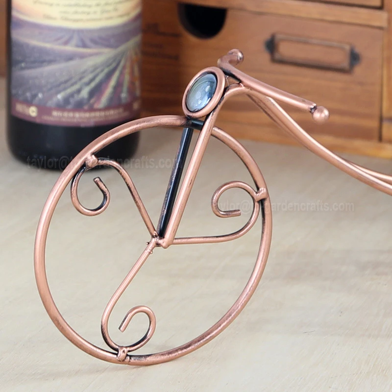 
Bicycle Wheel Bike Wine Rack home bottled restaurant tabletop display Ornaments 