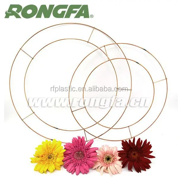 25 cm diameter Wholesale Flower Wreaths Metal Wire Frame  for door wreath frames christmas wreath decorative