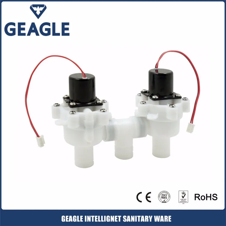 6V Auto Induction Electric Water Control Solenoid Toilet Flush Valve