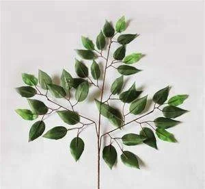 
new artificial foliage single ficus banyan branch leaves for decoration 