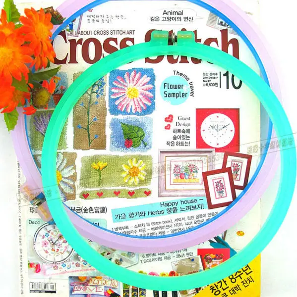 
Cheap Wholesale Colorful Plastic Cycle Cross Stitch Embroidery Hoops And Frames price in China 