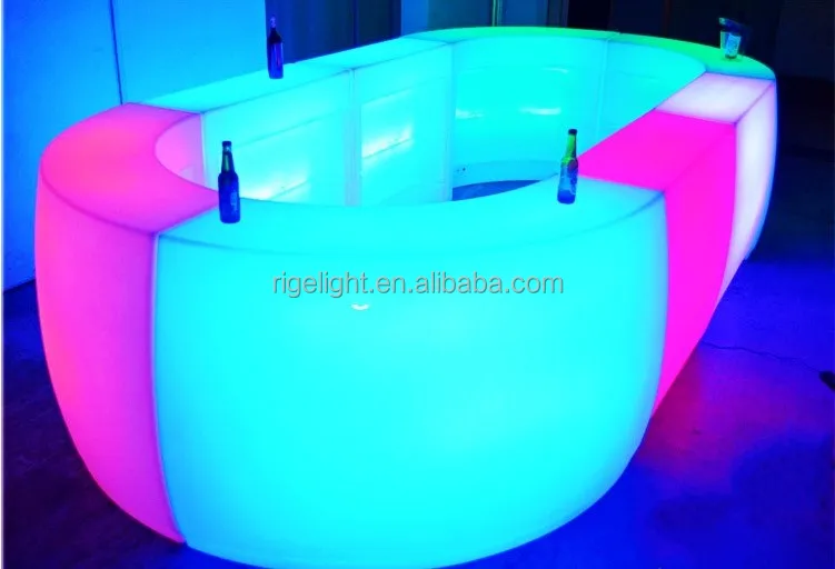 led bar counter night dj disco party events decoration light up furniture RGB color event lighting