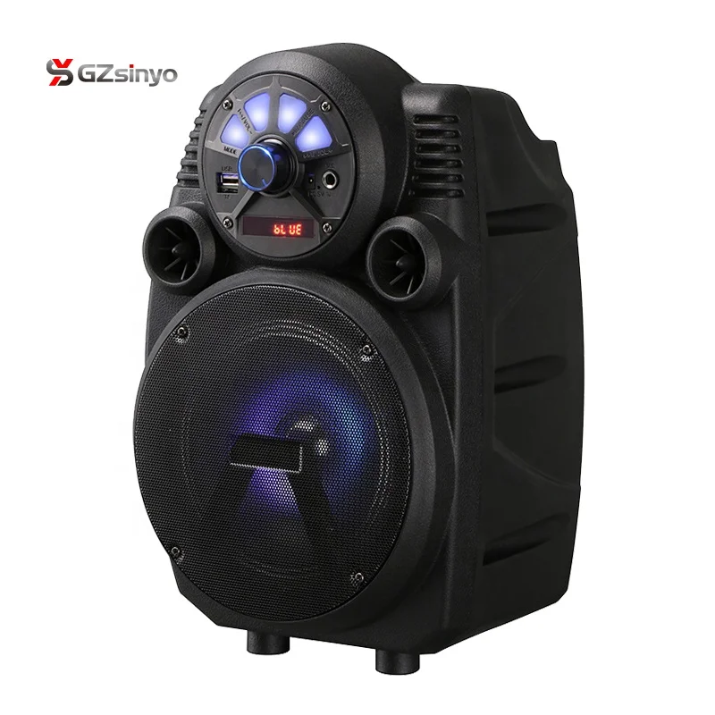 6  Inch Digitize Portable Powerful Rechargeable Trolley Speaker With Subwoofer
