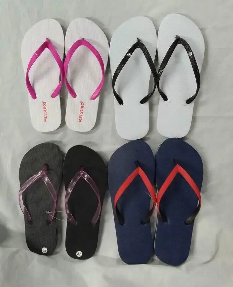 
womens flipflops pvc strap pe outsole 