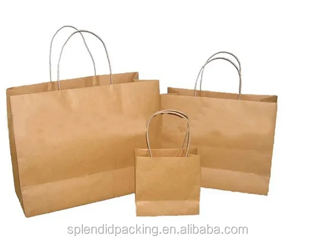 New Design Customized Offset Printing Paperboard Craft kraft paper bag