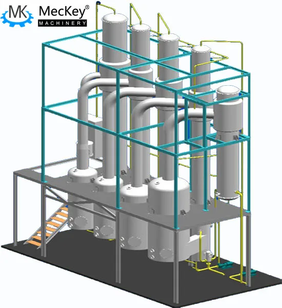 MKFE-102 эффективный экономичный промышленный испаритель с падающей пленкой