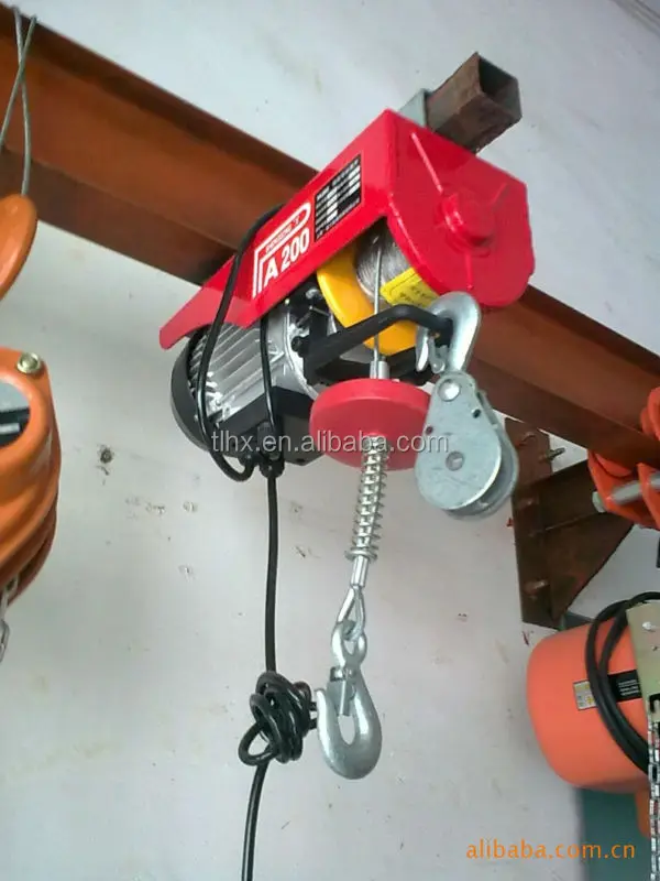 100кг-1000кг мини-электрическая лебедка 110V-беспроводной