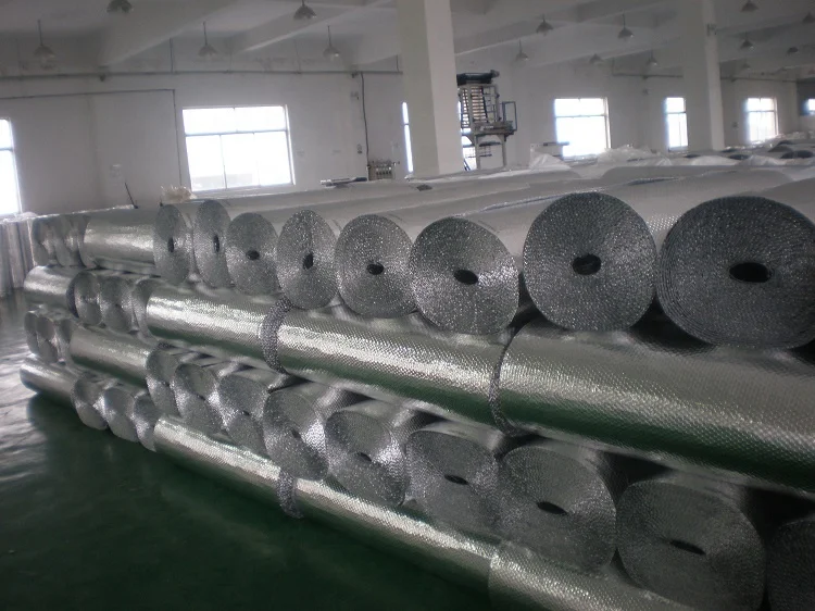 Aluminum foil bubble foam insulated heat