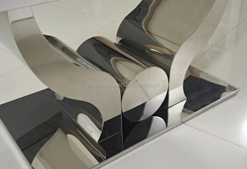 2015 Modern Clear glass dining table design