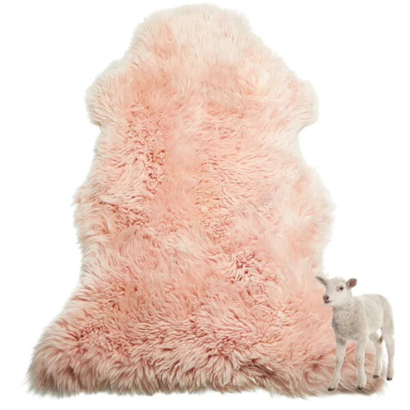 Wholesale price colorful wool fur blanket rugs and carpets made luxurious furs