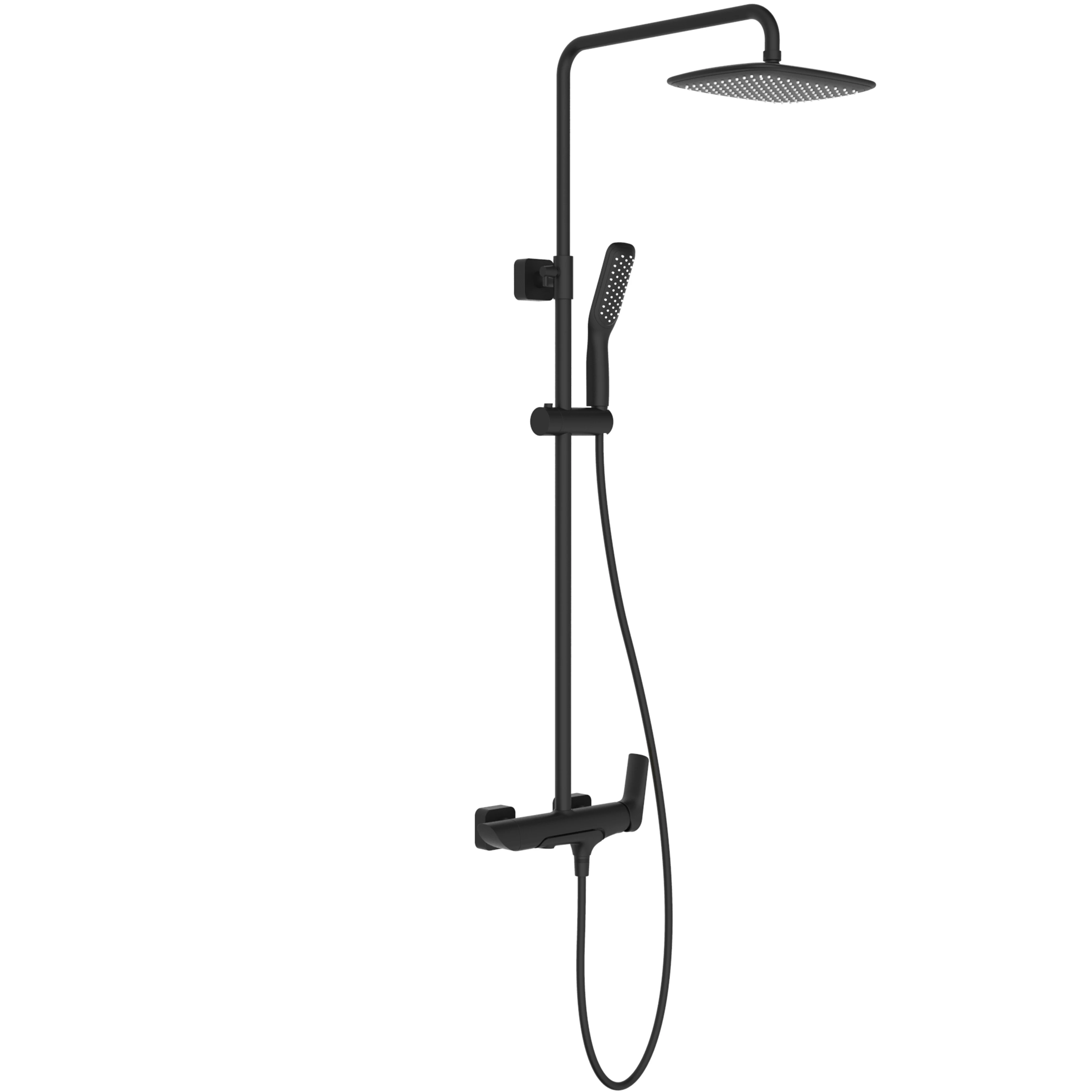 Matt black H-TS0108 Shower Mixer Set  with competitive prices brass shower mixer