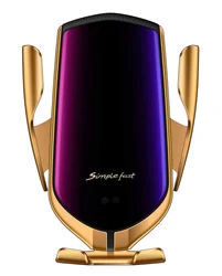 new products in 2022 New hot  Wireless Car Charger, 2 in 1 Qi 10W Fast Auto-Clamping Charge Car Air Vent Mount Phone Holder