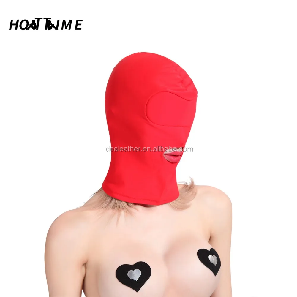 Factory Price Flirting Bondage Headgear Sponge Bondage hoods Sex Toys Fetish For Couples Elastic cloth SM TOYS Stock