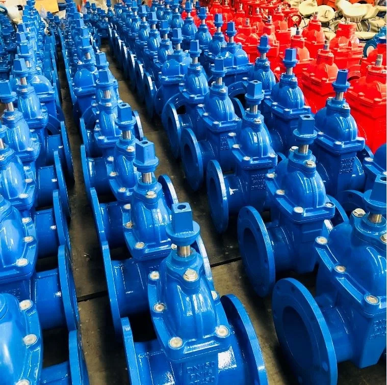4 inch gate valve DN 100 Resilient Seated Cast Iron square nut operation gate valve underground water valve