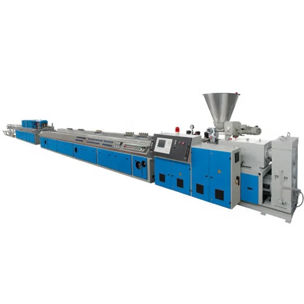 WPC floor profile production line  plastic wood deck profile extruder wood plastic machine