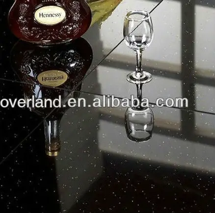 Black glitter ceramic floor tiles