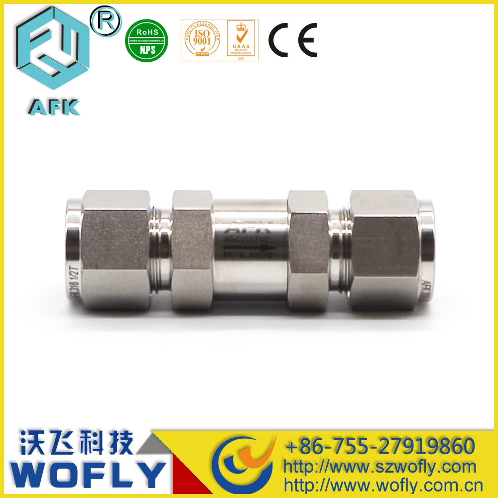 Пружинный газовый мини-обратный клапан высокого давления