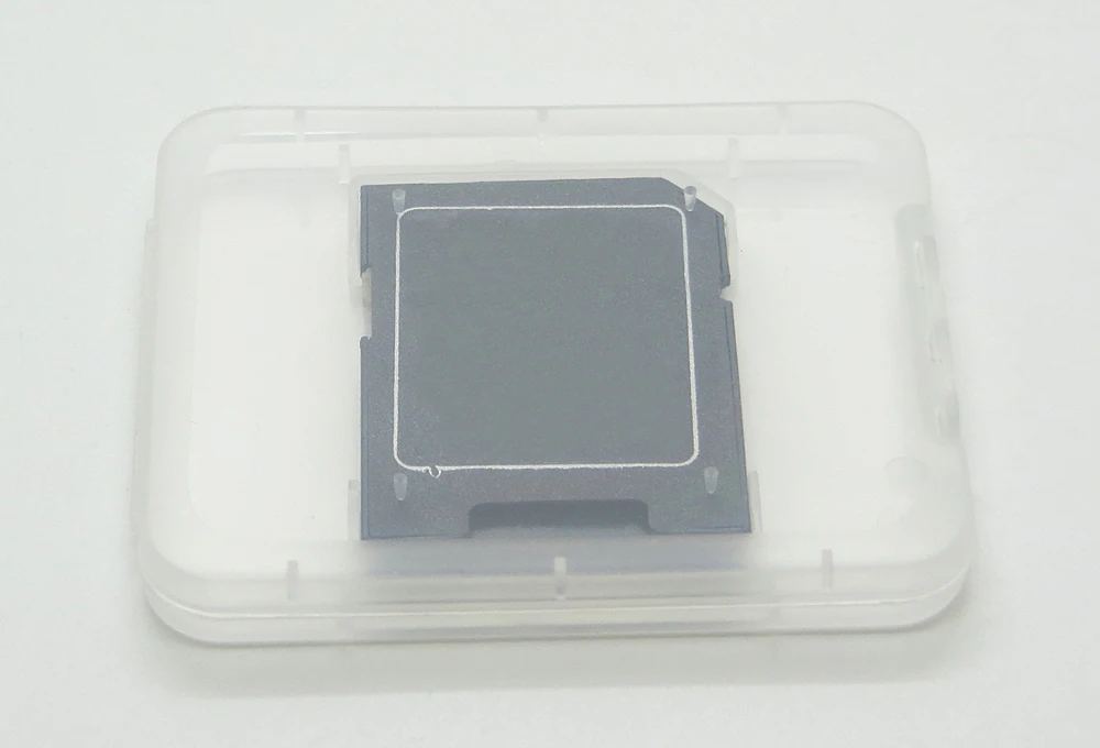 Clear Plastic Memory Card Case Holder for SD Card Plastic Storage Boxes