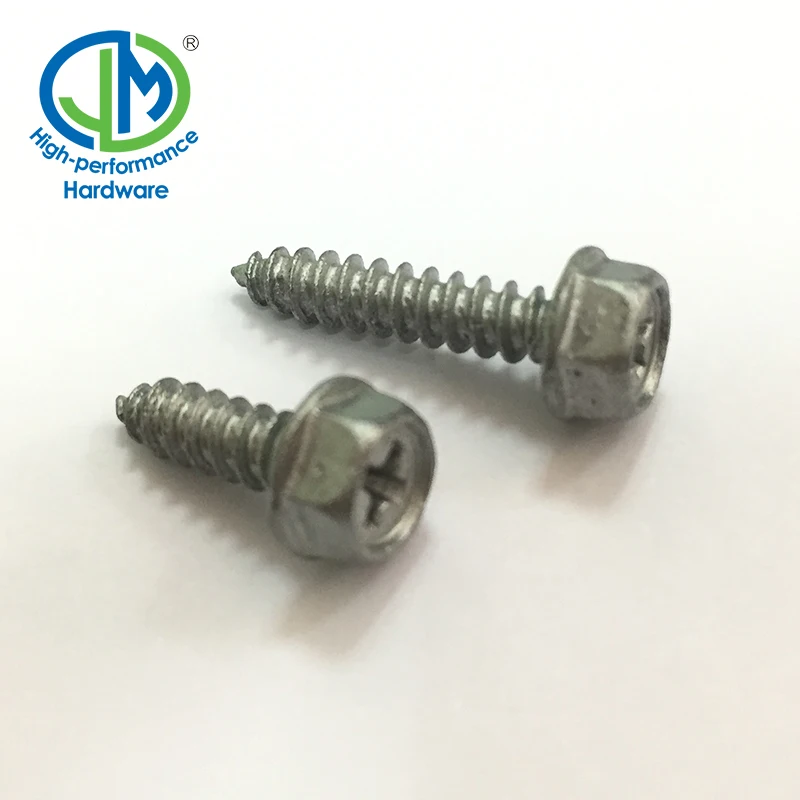
Metric stainless steel Hex head self tapping screw 