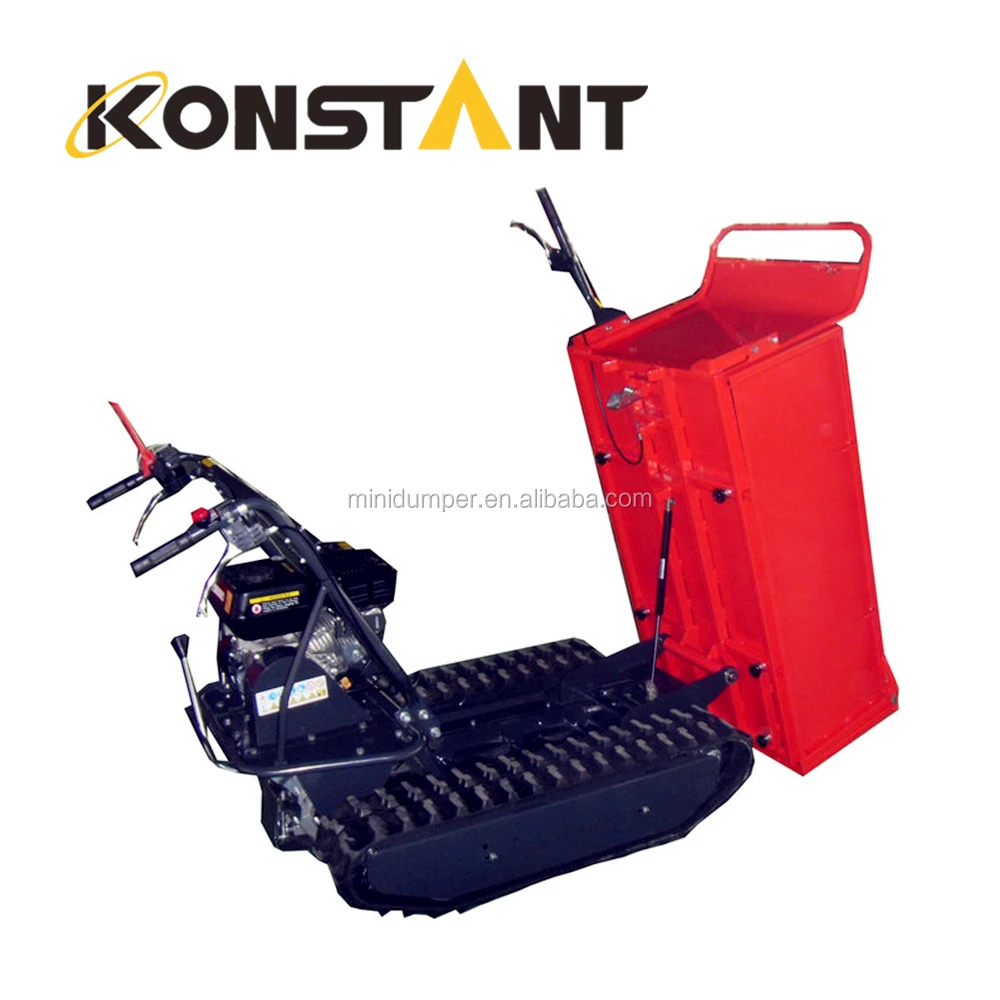 500kg loading mini track dump truck for all terrain